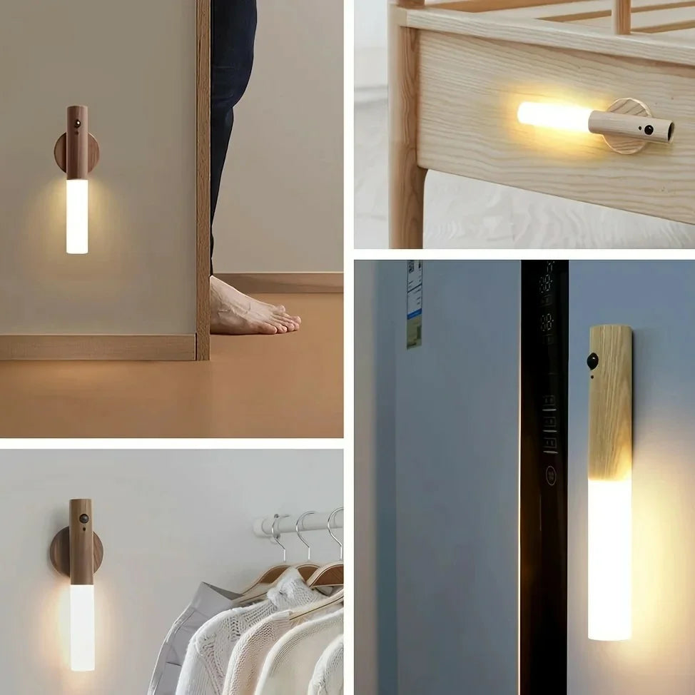 Luminária LED Magnética Sem Fio com Detecção de Movimento