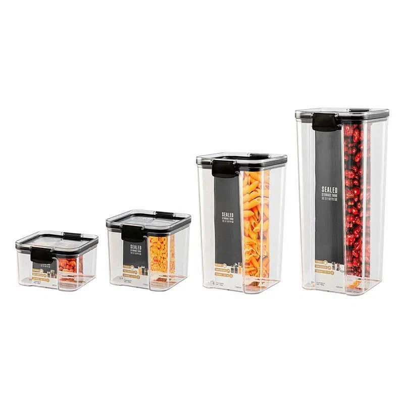 Pote em Acrílico Transparente para Armazenamento de Alimentos
