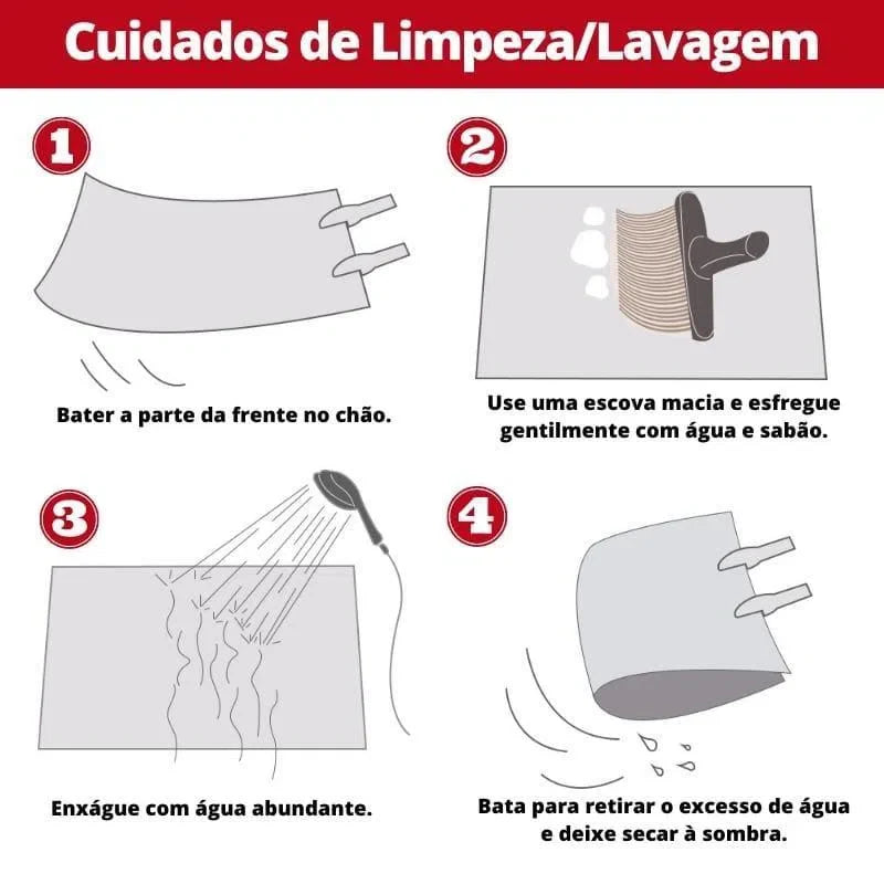 Tapete Felpudo Liso Cáqui