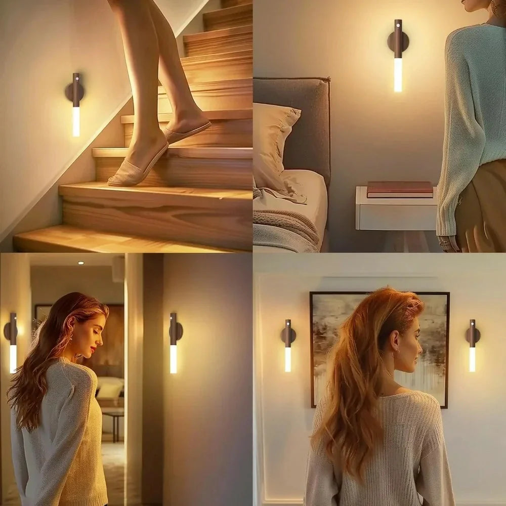 Luminária LED Magnética Sem Fio com Detecção de Movimento
