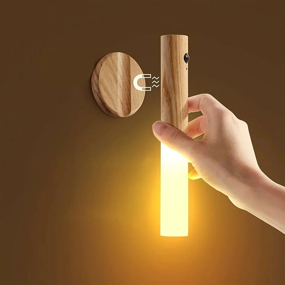 Luminária LED Magnética Sem Fio com Detecção de Movimento
