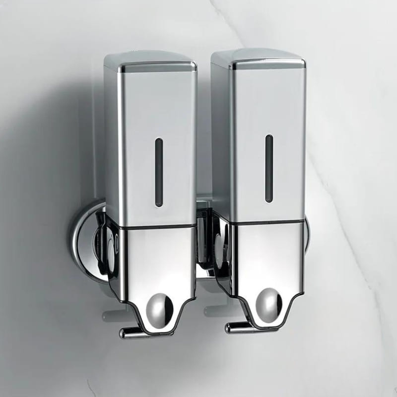 Dispenser de Sabonete Líquido Parede Shampoo Condicionador Quadrado